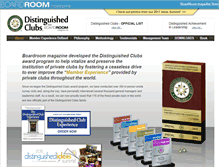 Tablet Screenshot of distinguishedclubs.com